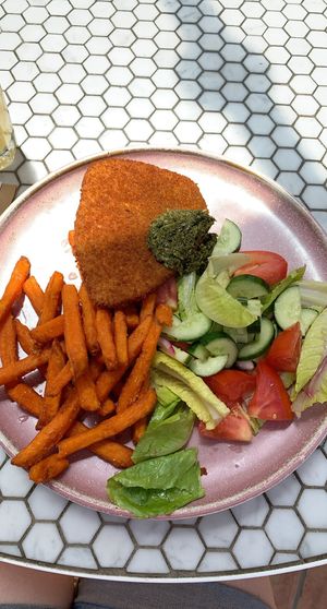 Vegan schnitzel  at The Marsden Brewhouse in Marsden Park