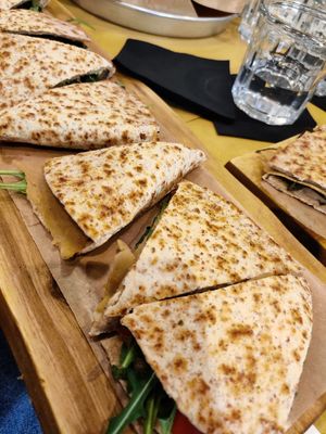 Vegan piadina at GianGusto in Cagliari