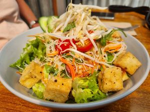 Noodle salad at Boneless Vegetarian Cafe in Bermagui