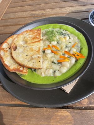 Beans and greens 🥬 so yummy 😋   at Boneless Vegetarian Cafe in Bermagui