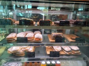 Vegan and vegetarian cakes and toasties at Boneless Vegetarian Cafe in Bermagui