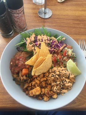 Boneless Burrito Bowl at Boneless Vegetarian Cafe in Bermagui