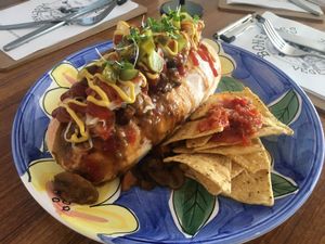 Chilli Dog  at Boneless Vegetarian Cafe in Bermagui