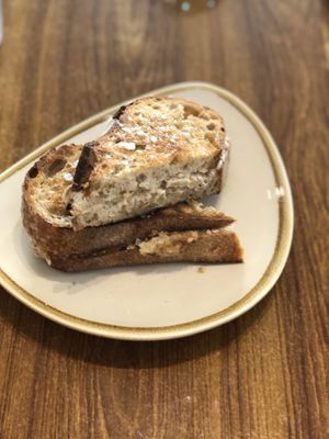 Cauliflower & truffle toastie  at Boneless Vegetarian Cafe in Bermagui