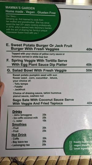  at Mama's Garden - Maybe closed in 