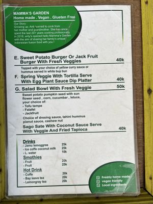   at Mama's Garden - Maybe closed in 