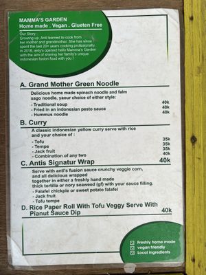   at Mama's Garden - Maybe closed in 