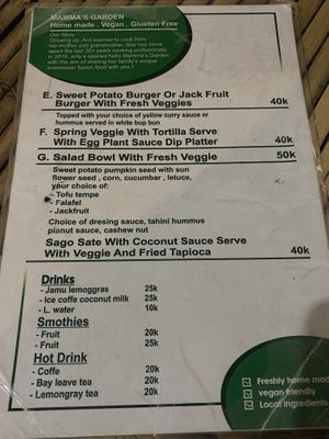   at Mama's Garden - Maybe closed in 