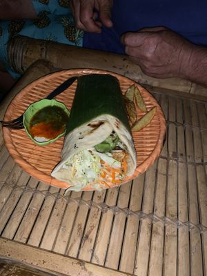 Tofu Tempe Burrito.  Lovely.  at Mama's Garden - Maybe closed in 