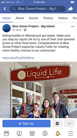 Partners Ola and Puna Tripp and George and Landry Fuller bring healthy food and juice options to Waimea.  at Liquid Life in Kamulea