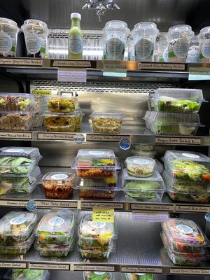 Top 3 shelves are vegan at Liquid Life in Kamulea