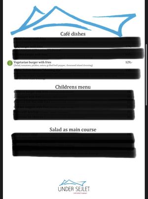 Dishes at Under Sejlet in Aabenraa