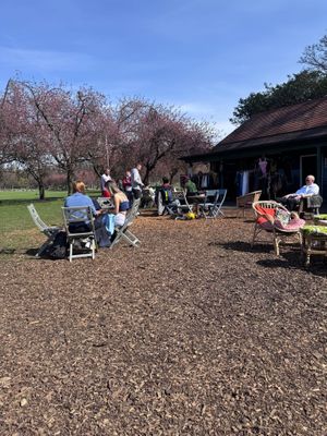 Seating  at The Pavilion Cafe in Edinburgh