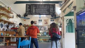 Menu Board at The Pavilion Cafe in Edinburgh