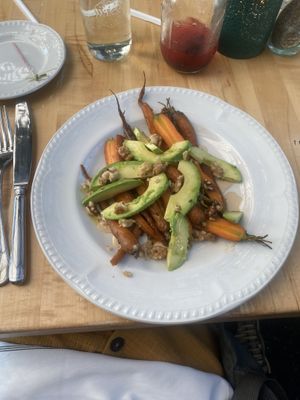 Roasted carrots   at Terrain Cafe in Glen Mills
