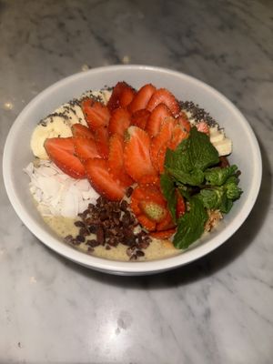 Date banana smoothie protein bowl  at The Loft - Uluwatu in Pecatu