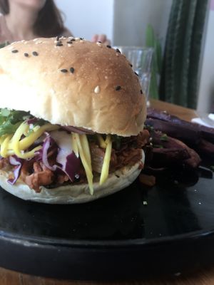 Jackfruit burger at The Loft - Uluwatu in Pecatu