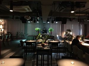 A modern atmosphere. NY meets Japan lounge style. at The Castle in Kobe