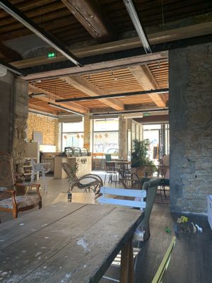 The restaurant at Gaïa Coffee House in Lyon