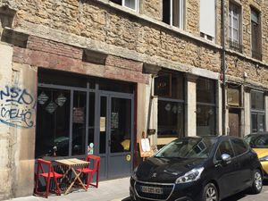 View from front. at Gaïa Coffee House in Lyon