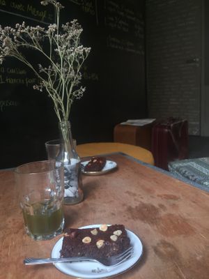 Dessert chocolat noisette  at Gaïa Coffee House in Lyon