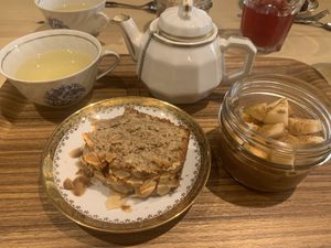 Desserts and infusion  at Gaïa Coffee House in Lyon