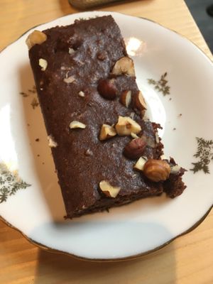 Brownie at Gaïa Coffee House in Lyon