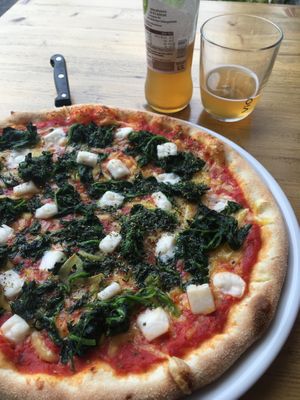 Pizza Spinaci extra at Pizzeria Trattoria Sorrentino in Cologne