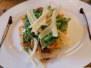 tagliatelle di manzo in tomatensauce at Pizzeria Trattoria Sorrentino in Cologne