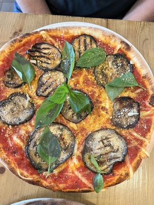 Eggplant pizza   at Pizzeria Trattoria Sorrentino in Cologne