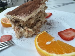 vegan dessert  at Pizzeria Trattoria Sorrentino in Cologne