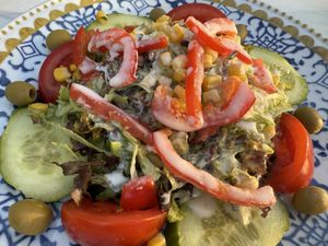 salad vegan  at Pizzeria Trattoria Sorrentino in Cologne
