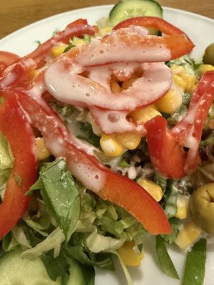 side salad  at Pizzeria Trattoria Sorrentino in Cologne