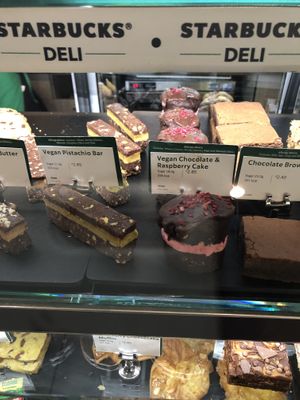 Vegan cakes!  at LGW - Starbucks - NT in Horley