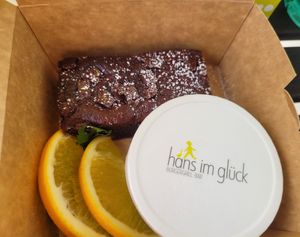 Chocolate Cake (Vegan) at Hans im Glück in Dortmund