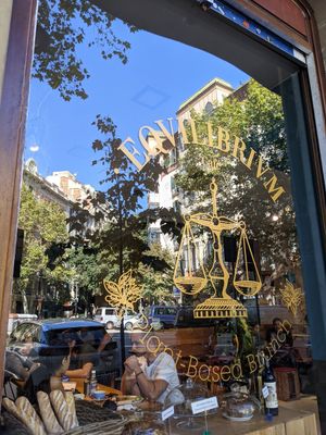 view from the street at Eqvilibrivm Cafe in Barcelona