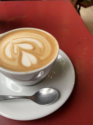 Café con leche  at Eqvilibrivm Cafe in Barcelona