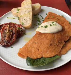 Omelette  at Eqvilibrivm Cafe in Barcelona