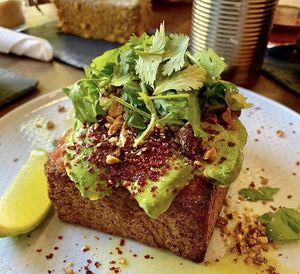 Avocado toast #veganuary  at Eqvilibrivm Cafe in Barcelona