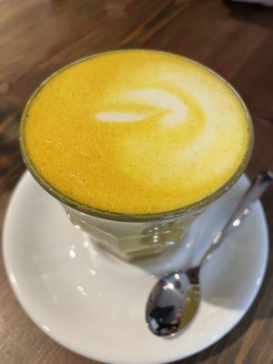 Latter curcuma  at Eqvilibrivm Cafe in Barcelona