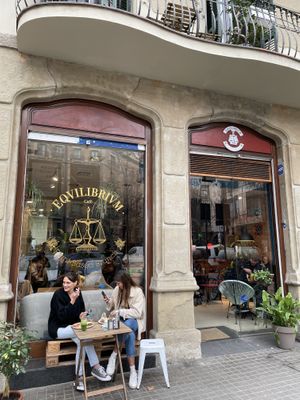 Terrace  at Eqvilibrivm Cafe in Barcelona