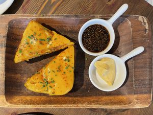 Cheese toast  at Eqvilibrivm Cafe in Barcelona