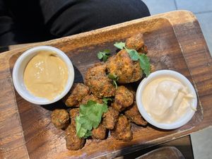 Cauliflower wings  at Eqvilibrivm Cafe in Barcelona