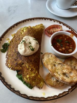 Tofu omelette   at Eqvilibrivm Cafe in Barcelona