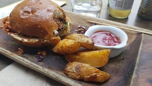 Pulled Jack Fruit at Eqvilibrivm Cafe in Barcelona