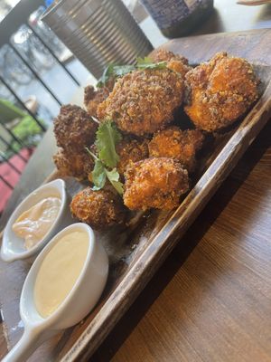 Cauliflower wings   at Eqvilibrivm Cafe in Barcelona
