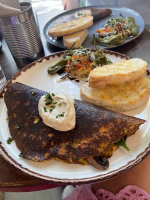 Tofu omelet  at Eqvilibrivm Cafe in Barcelona