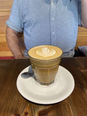 Café latte ☕️  at Eqvilibrivm Cafe in Barcelona