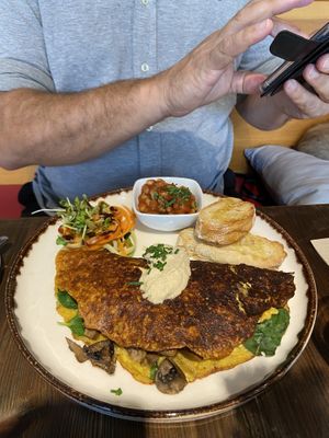 Omelette 😍  at Eqvilibrivm Cafe in Barcelona