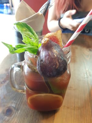 Iced tea at Eqvilibrivm Cafe in Barcelona